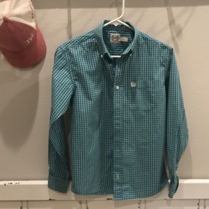 Cinch plaid button up